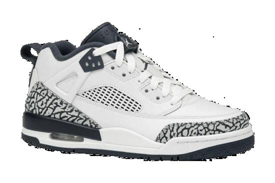 Baskets basses enfant cuir Air Jordan Spizike Low GS bleu