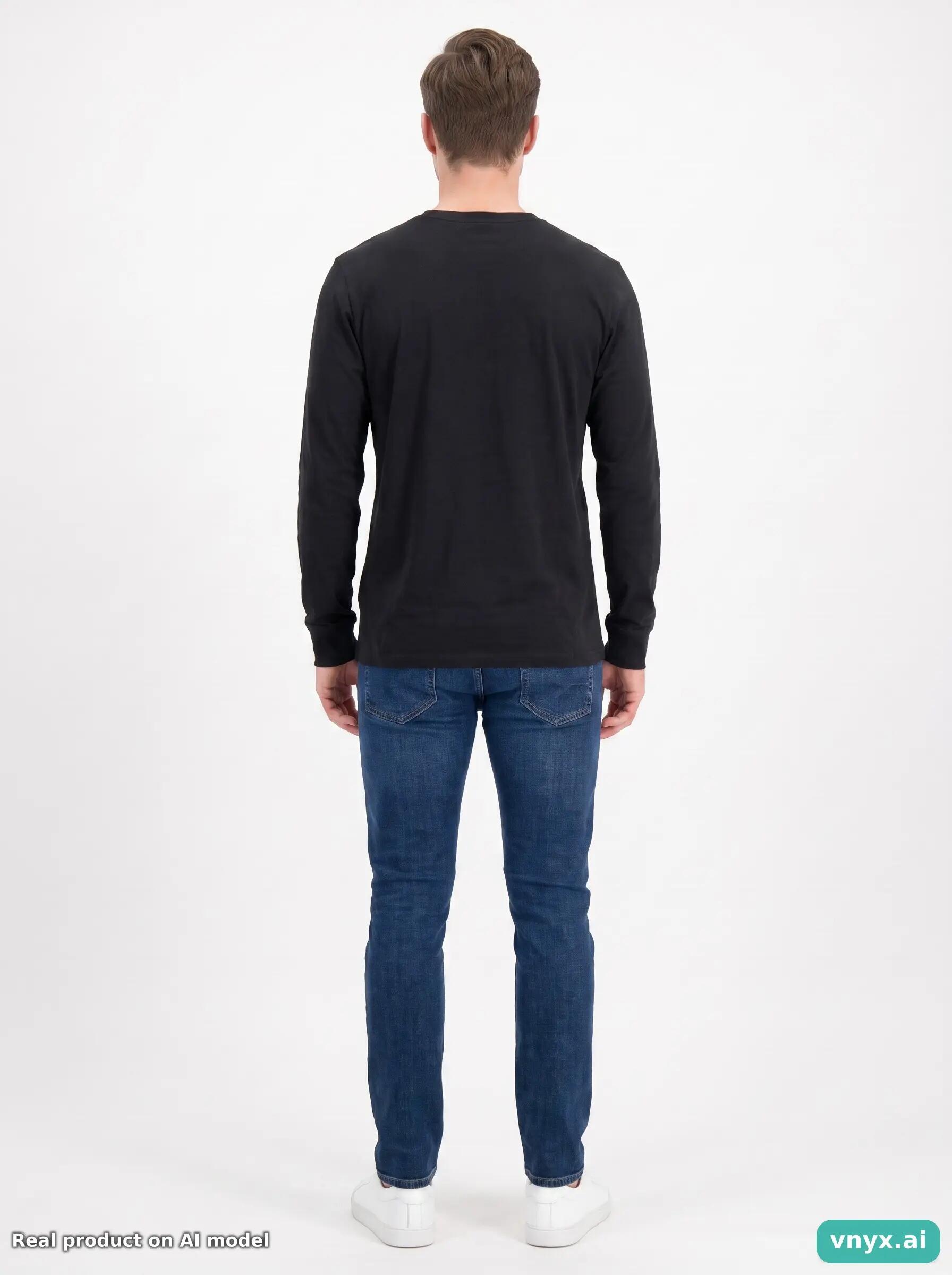 Second Life - Alpha Industries Long Sleeve in Black size XXL 4/5