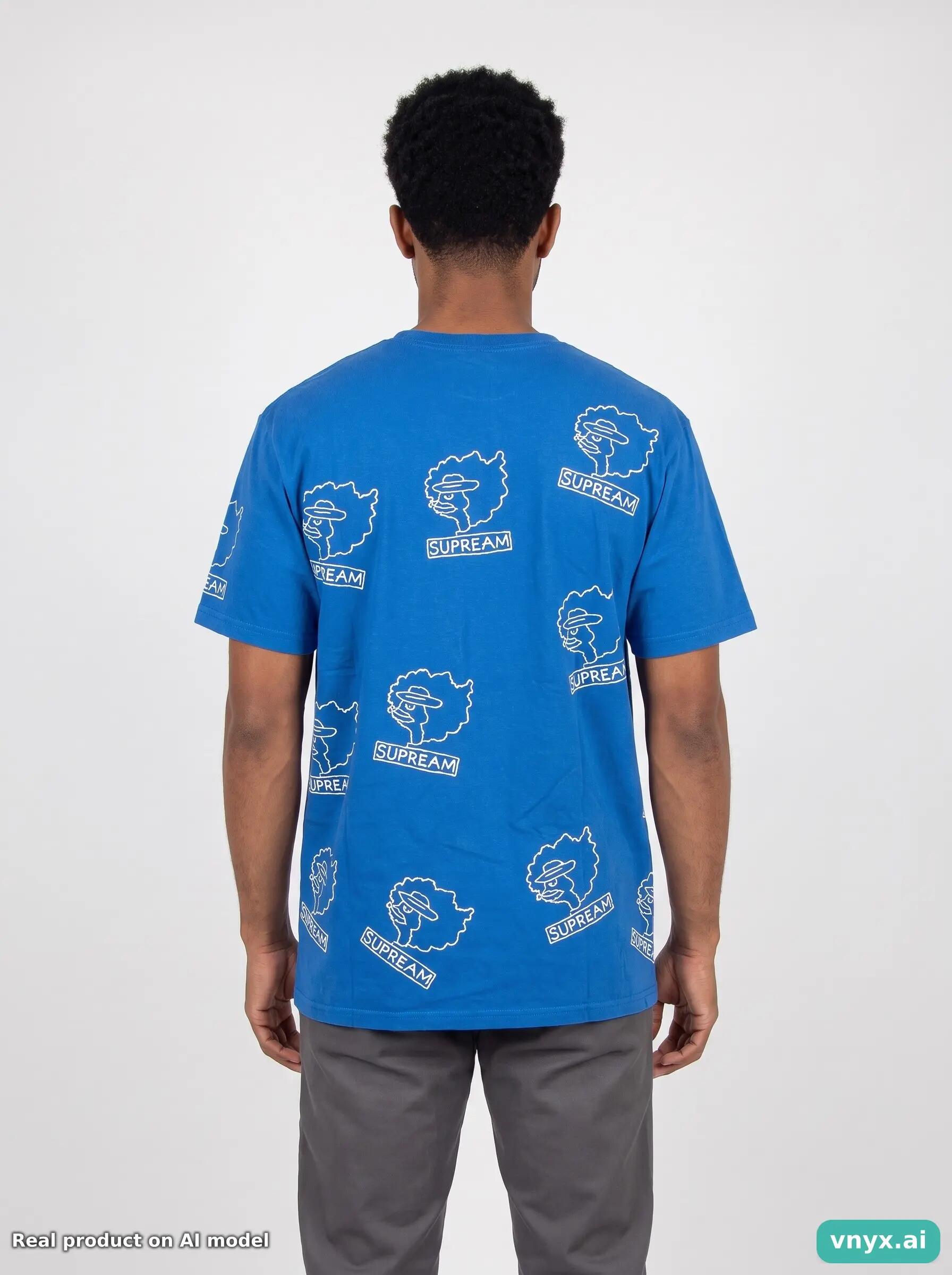 Second Life - Vintage Supreme Blue T-Shirt Men L 2/5