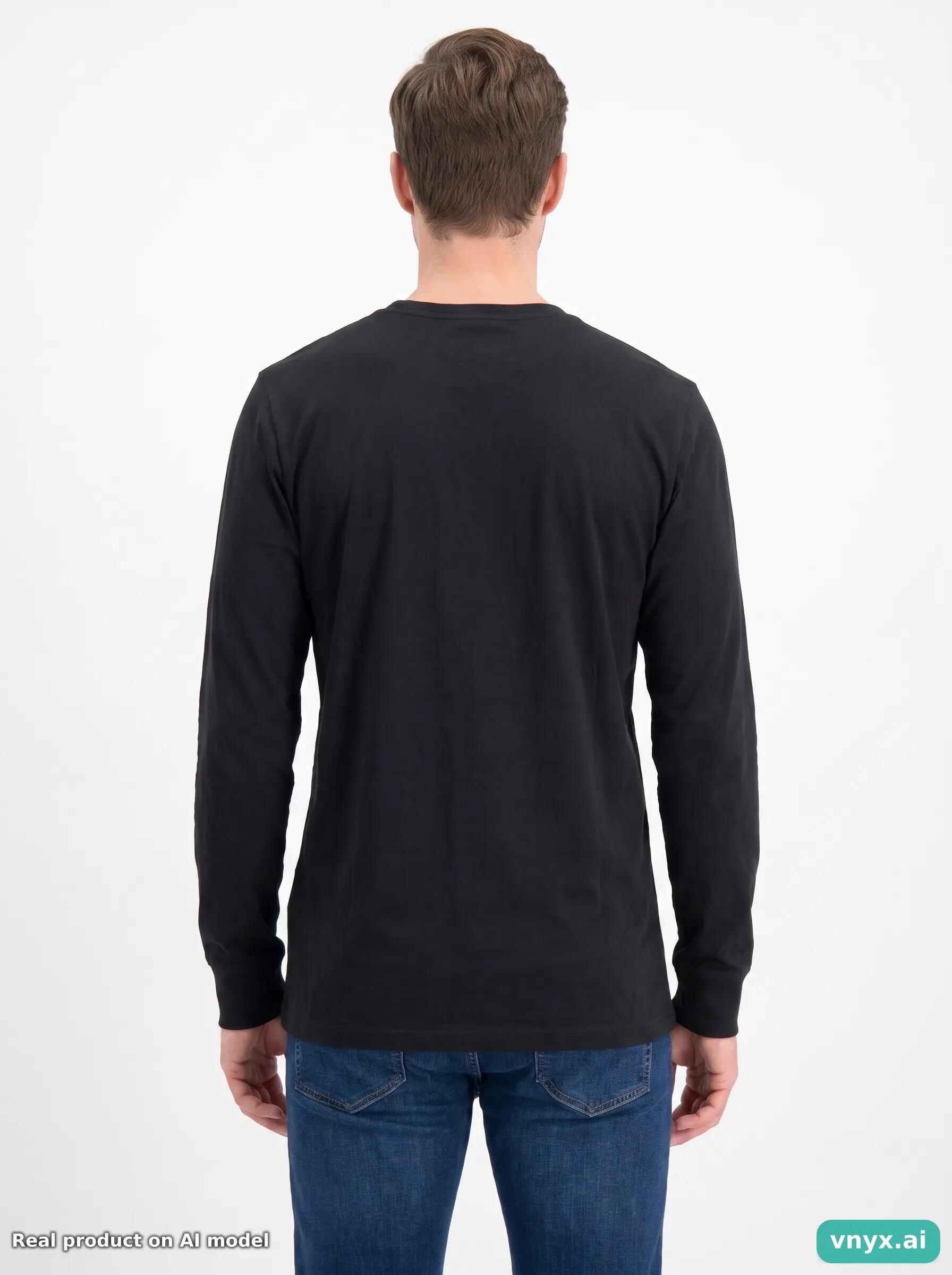 Second Life - Alpha Industries Long Sleeve in Black size XXL 2/5