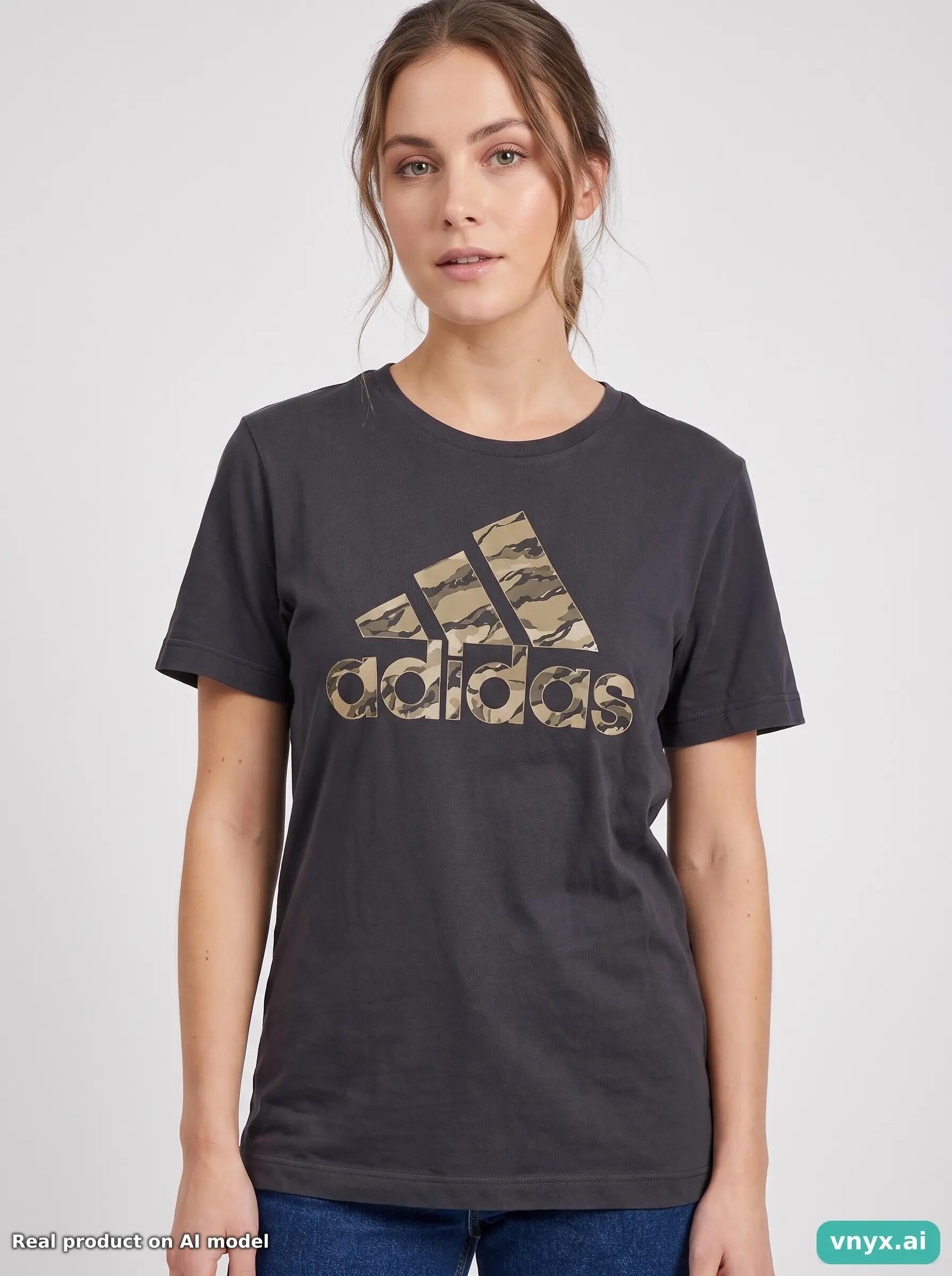Second Life - Vintage Adidas Charcoal T-Shirt Women XS 5/6