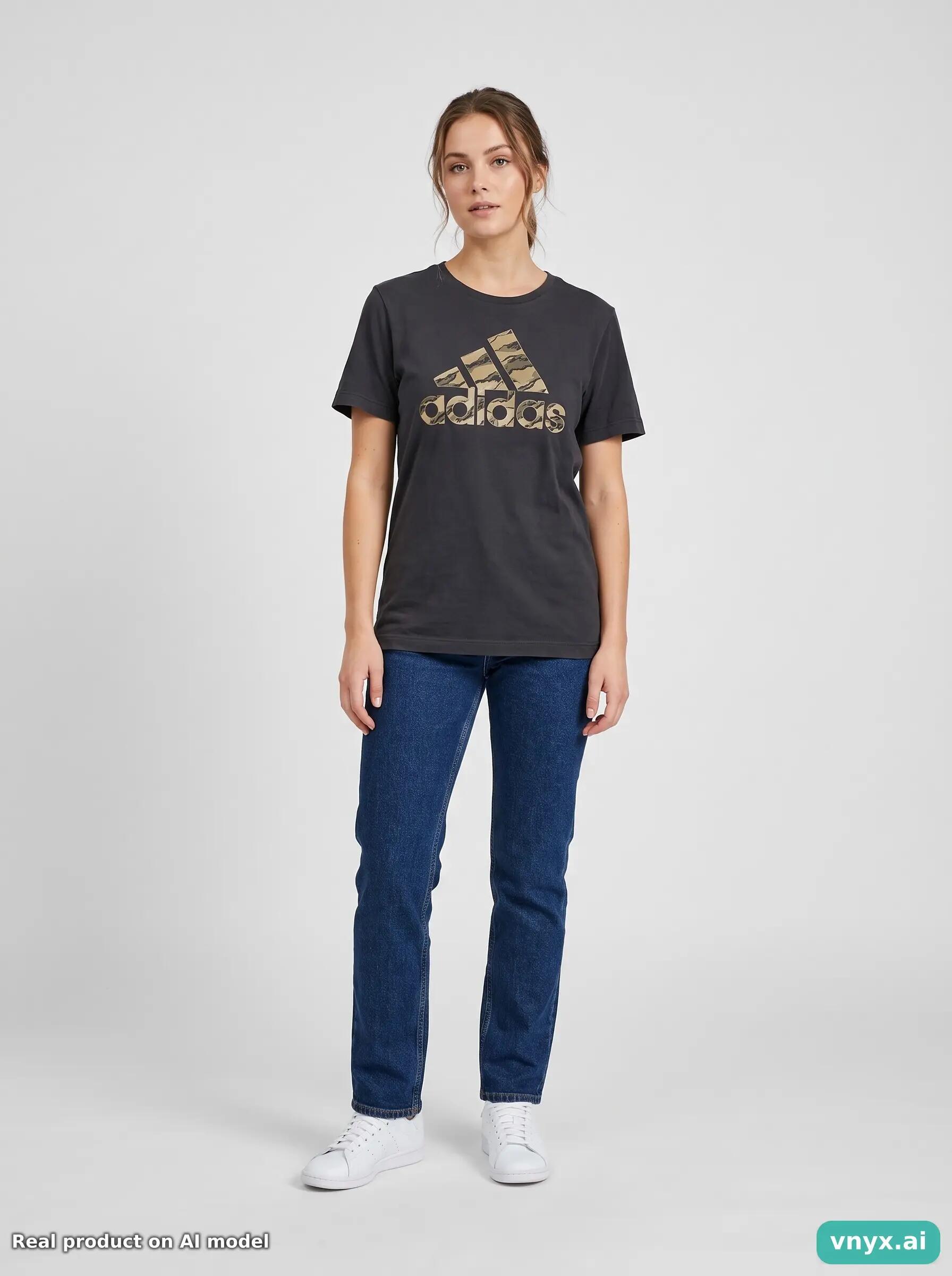 Second Life - Vintage Adidas Charcoal T-Shirt Women XS 3/6