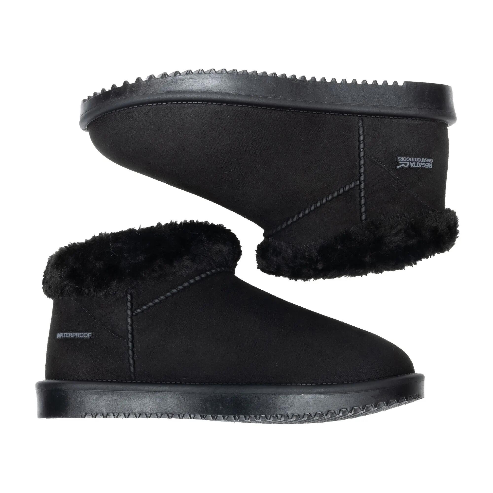 Botas Risley Borg para mulher (Preto) 7/7