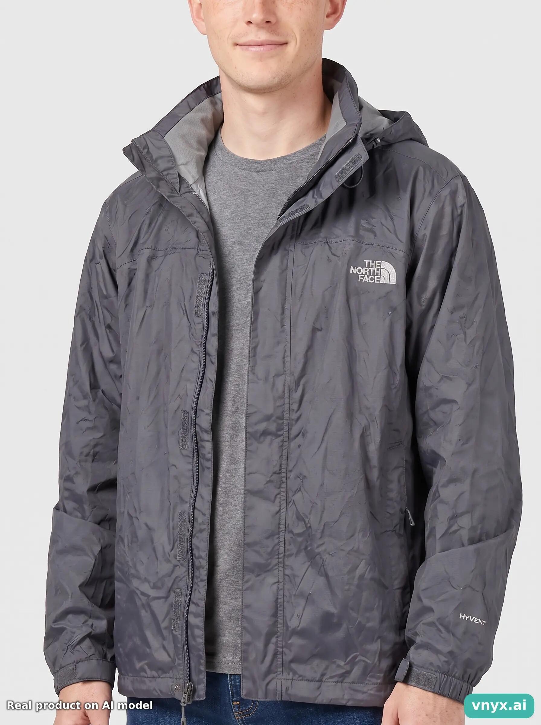 Second Life - The North Face Charcoal Outdoor Jacket Men M 5/5