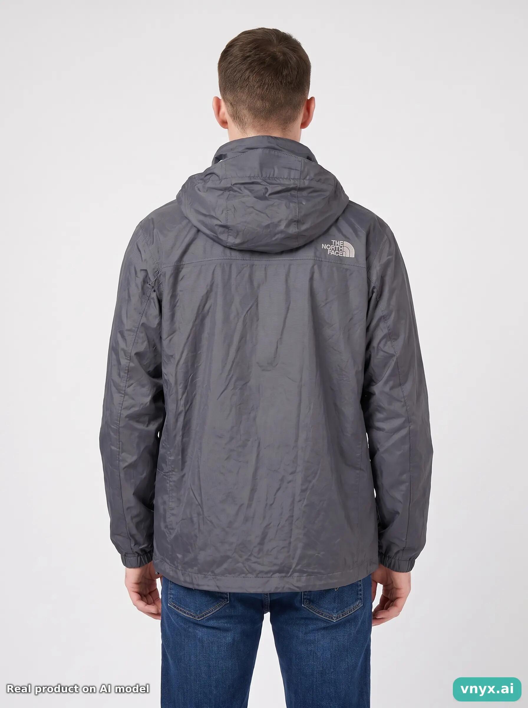 Second Life - The North Face Charcoal Outdoor Jacket Men M 2/5