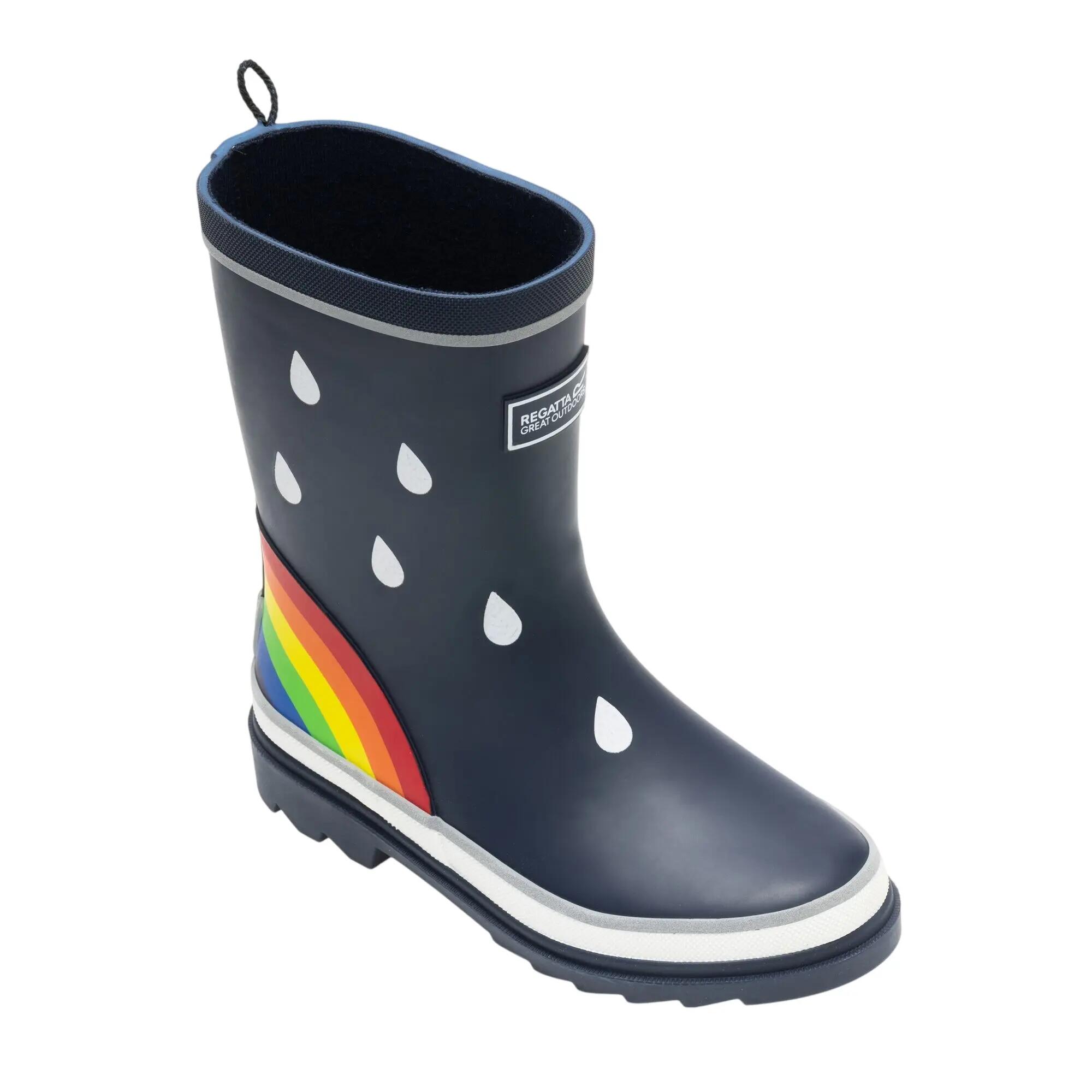 Galochas Mudplay III Rainbow para crianças (Azul Marinho) 7/7