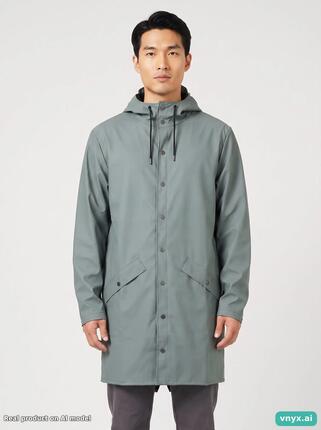 Second Life - Vintage RAINS Sage Green Outdoor Jacket Men M