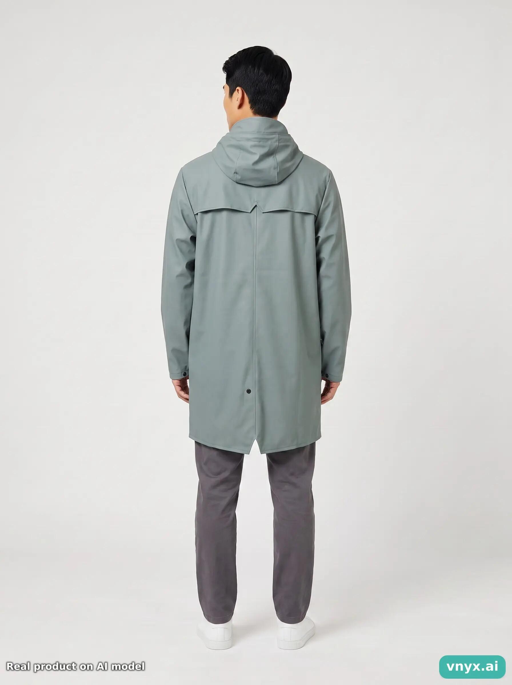 Second Life - Vintage RAINS Sage Green Outdoor Jacket Men M 5/5