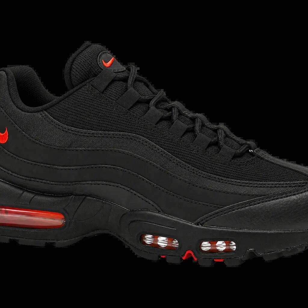 Herren - Sneaker - Nike Air Max 95 - Schwarz, Red Orange - EU 40