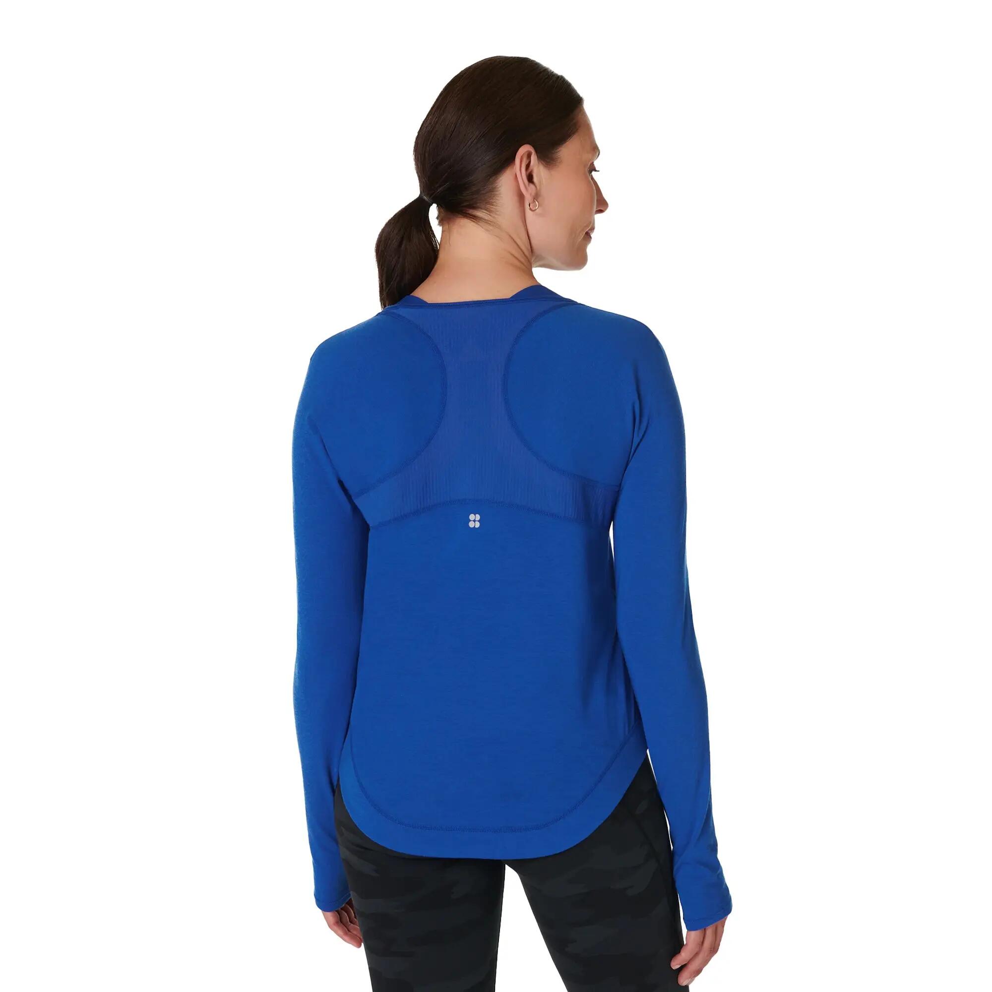Jersey Breathe Easy de Manga Larga para Mujer Azul Relámpago 3/3