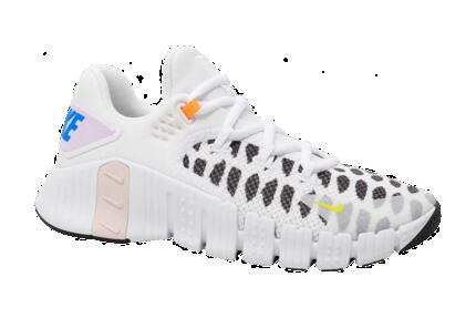 Zapatillas de entrenamiento Nike Metcon 4 Printed para mujer, blanco y negro