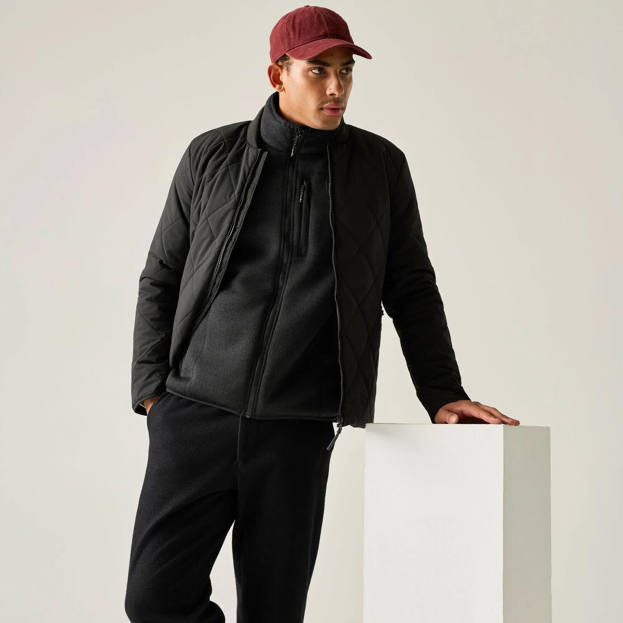 Casaco acolchoado Harvin para homem (Preto) 4/7