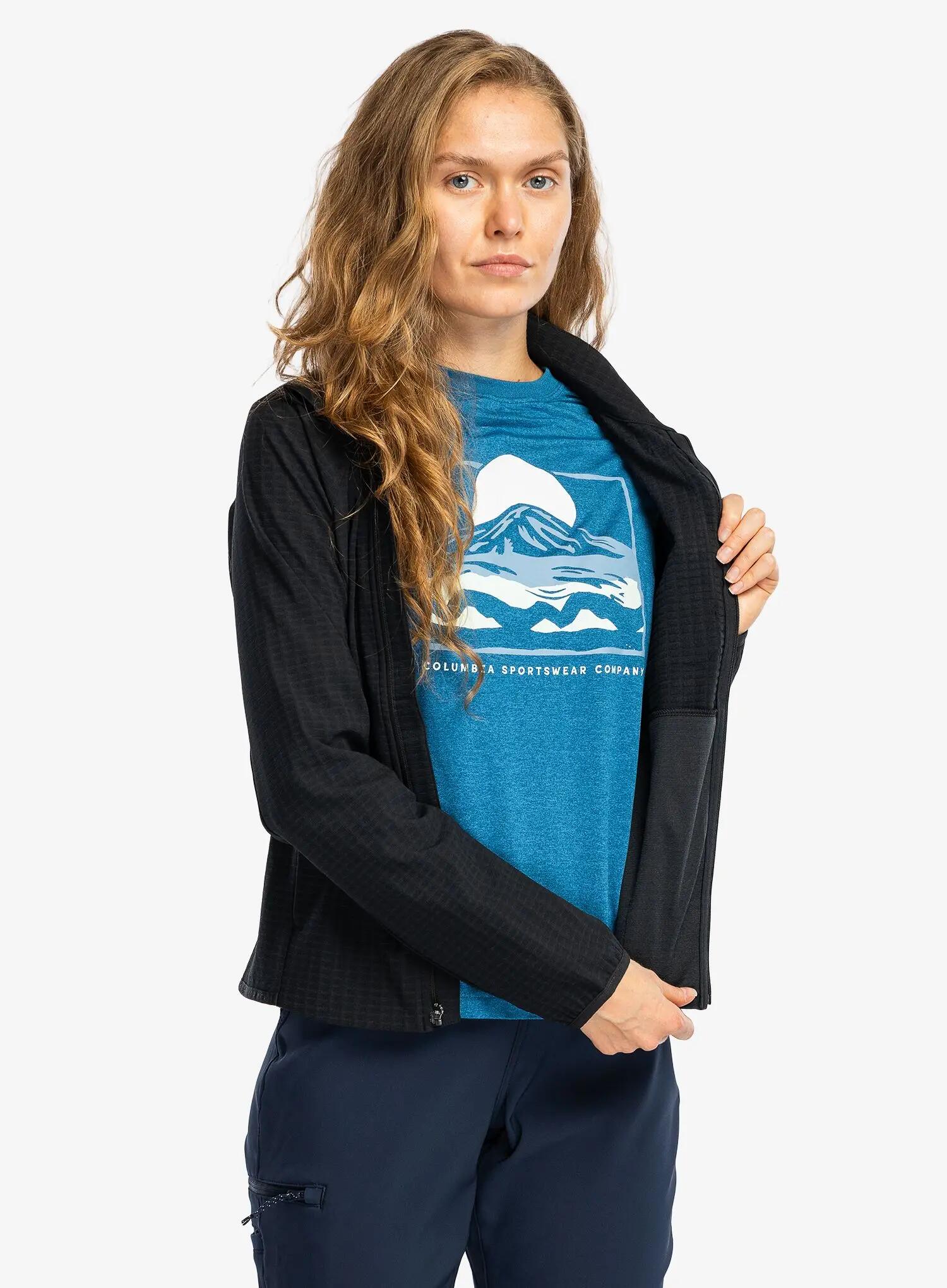 Bluza damska bez kaptura Columbia Superior Summit Grid Full Zip 7/7