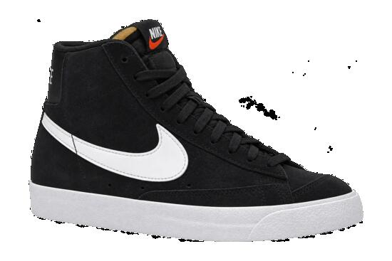 Hombre - zapatilla - piel - Nike Blazer Mid 77 - negro y blanco