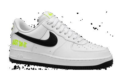 Heren – sneakers – low-top – nike air force 1 low just do it – wit/volt