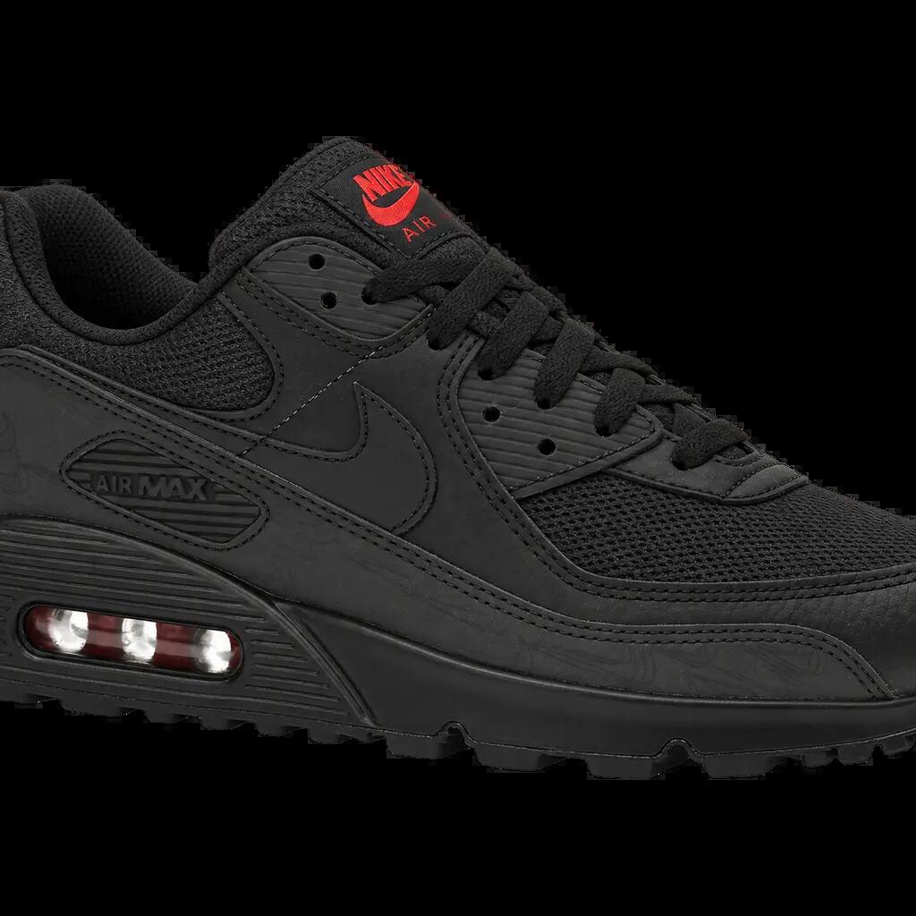 Herren - Sneaker - Air Max 90 - Schwarz, Red Reflective