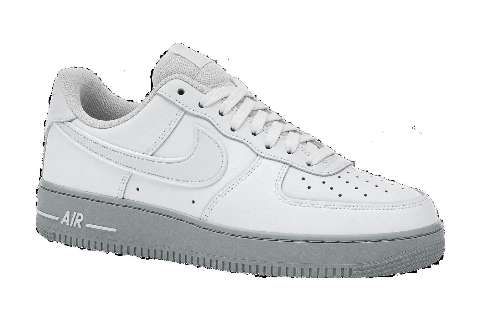 Uomo - Sneaker - Nike Air Force 1 '07 - Bianco, Light Smoke Grey 1/1