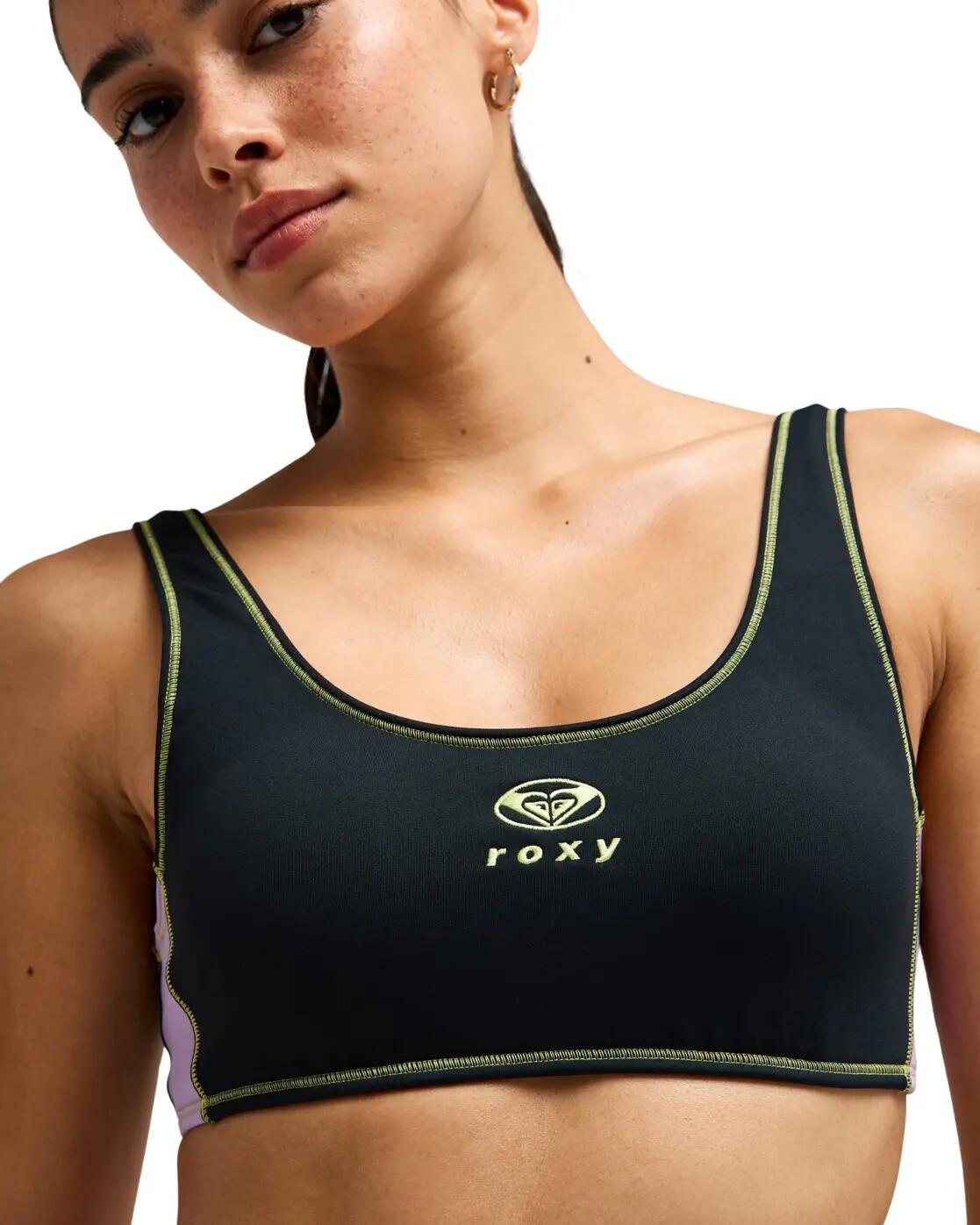 Stanik bikini z miseczkami dla Kobiety THE RETRO ESSENTIALS SPORTS BRA Fioletowy 4/4