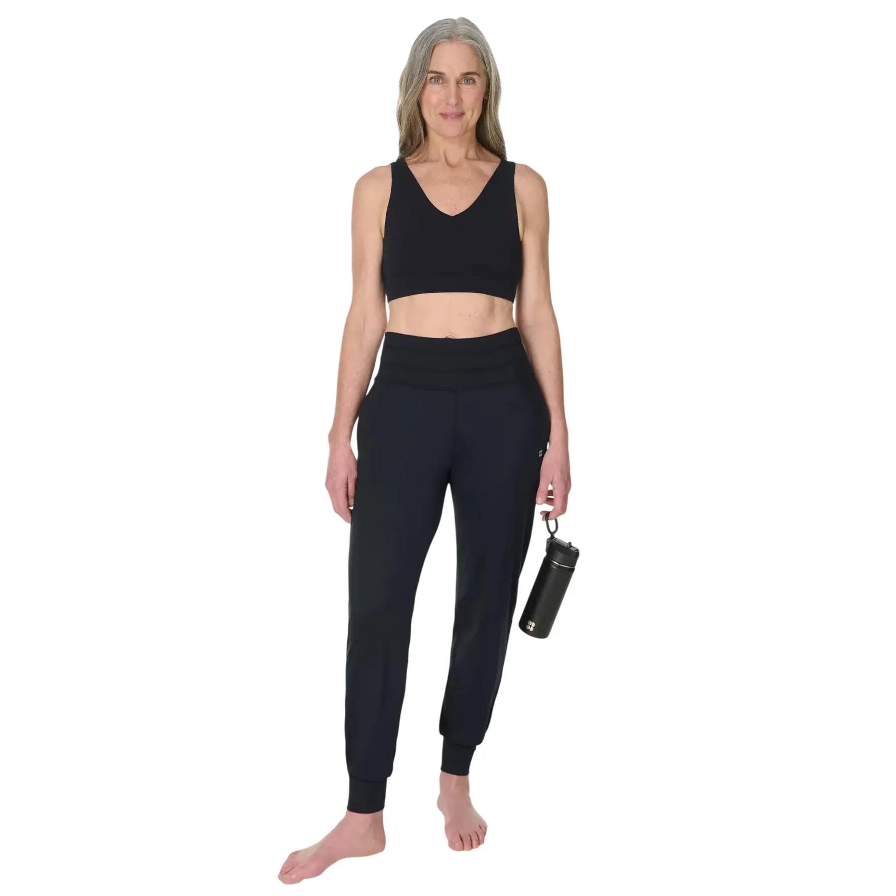 Gaia Performancejoggingbroeken voor dames (Zwart) 5/5