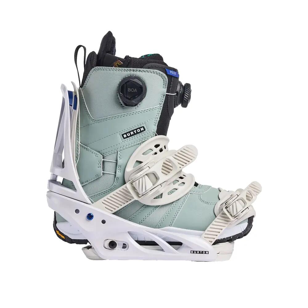 Fixations de snowboard Burton Escapade Re:Flex Blanches 5/6