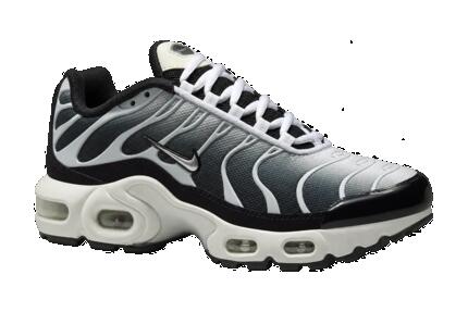Zapatillas - niños - Nike Air Max Plus GS - negro, Metal Cool Grey