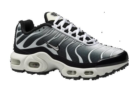 Zapatillas - niños - Nike Air Max Plus GS - negro, Metal Cool Grey