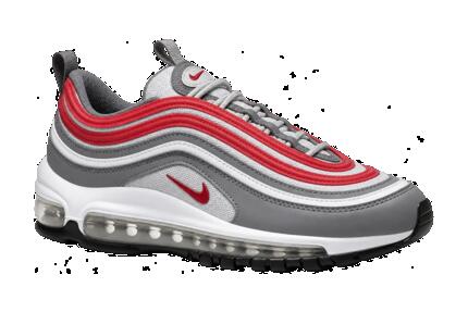 Zapatillas - niños - efecto brillante - Air Max 97 GS - gris-rojo