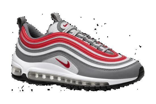 Zapatillas - niños - efecto brillante - Air Max 97 GS - gris-rojo