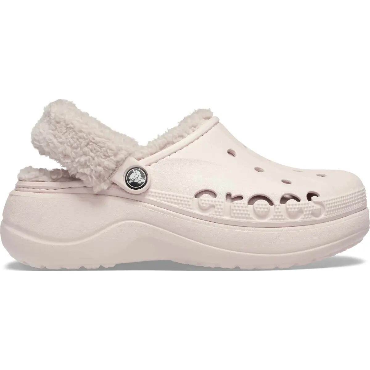 Crocs Damskie Chodaki Baya Platform Fuzz Strap Lined Clog 3/6