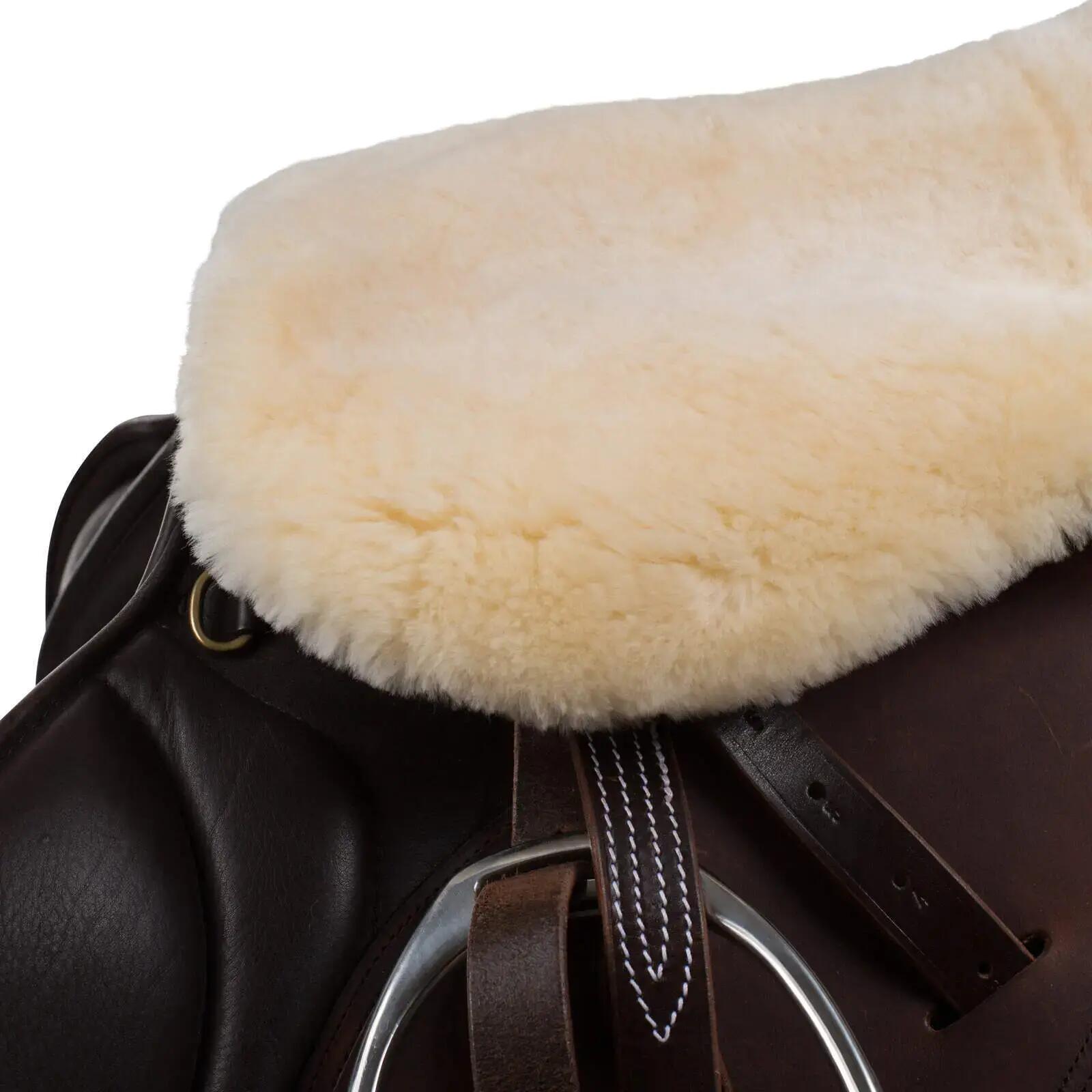 Funda de silla de montar de piel de oveja Horze Harleigh 2/2