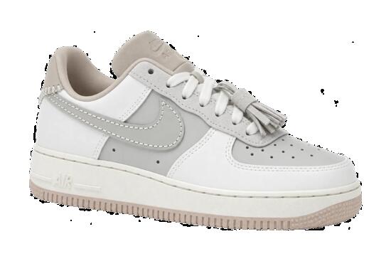 Sneaker donna basse in pelle scamosciata - Nike Air Force 1 - Bianco