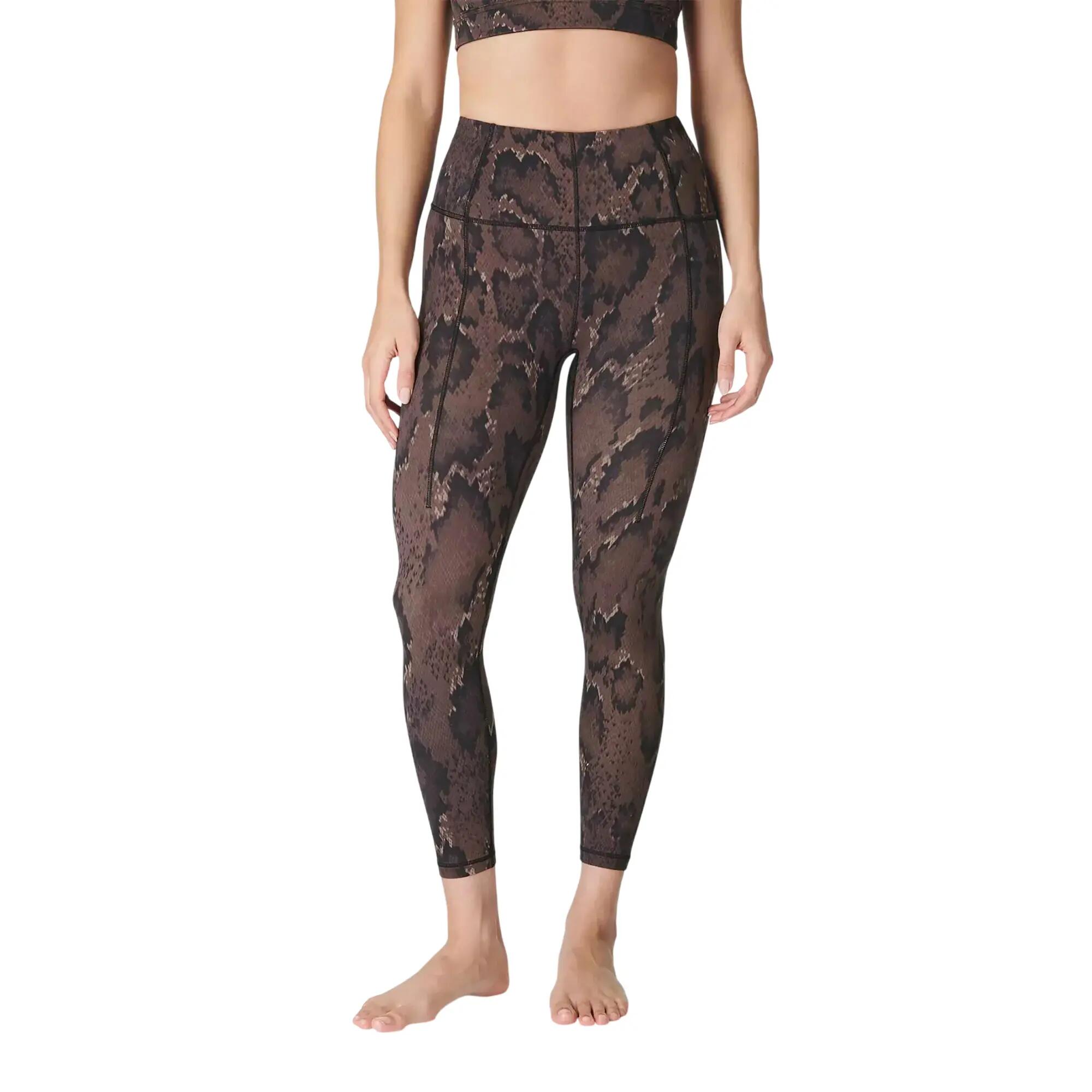 Legging 7/8 Yoga Motif/style Imprimé Serpent Femme (Marron) 4/4