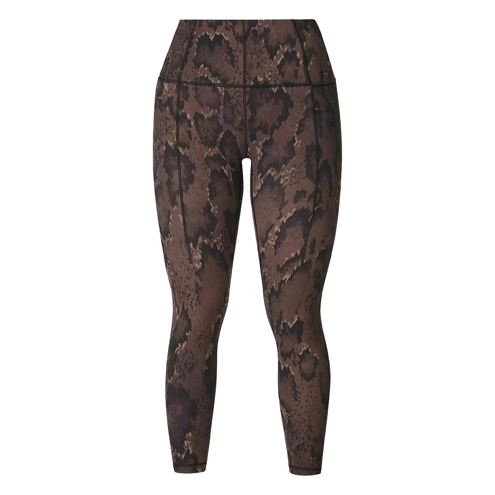 Legging 7/8 Yoga Motif/style Imprimé Serpent Femme (Marron) 2/4