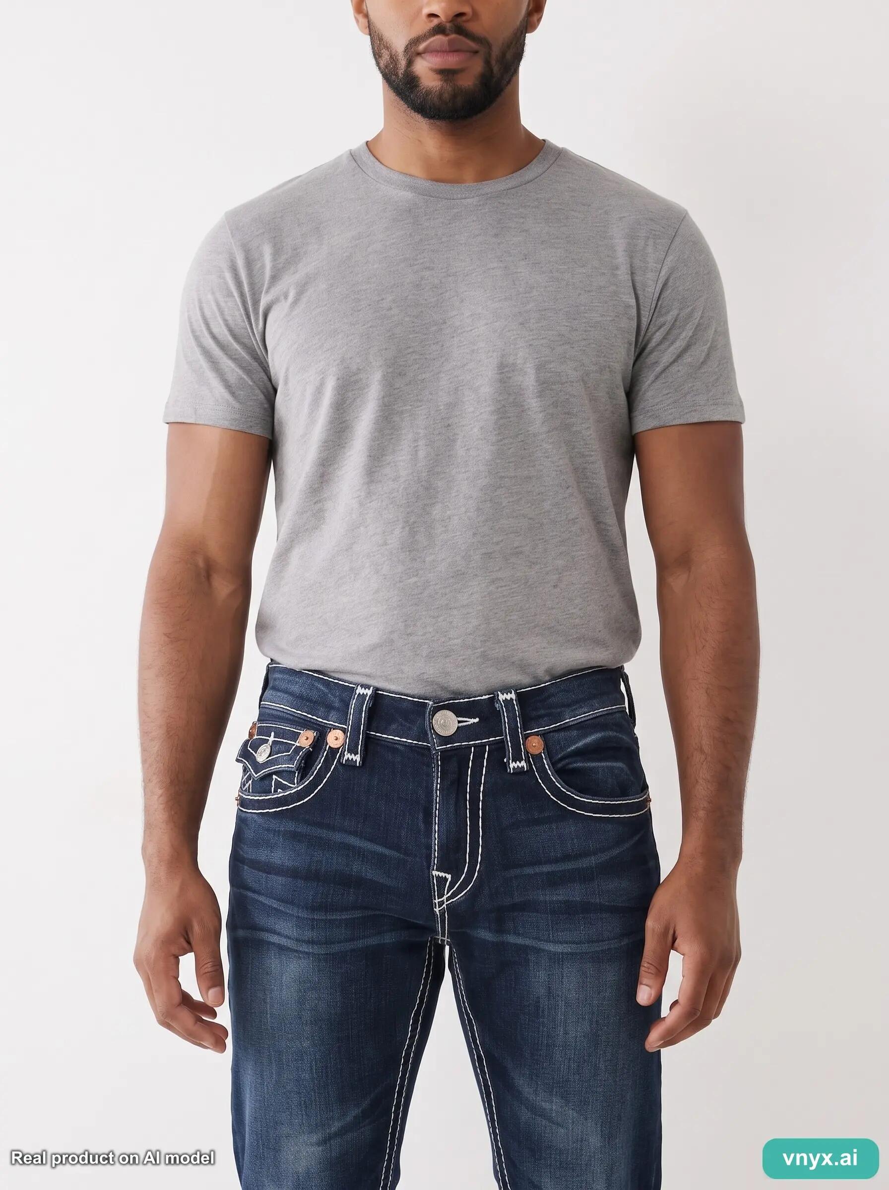 Second Life - Vintage True Religion Dark Blue Jeans Men 26 5/5