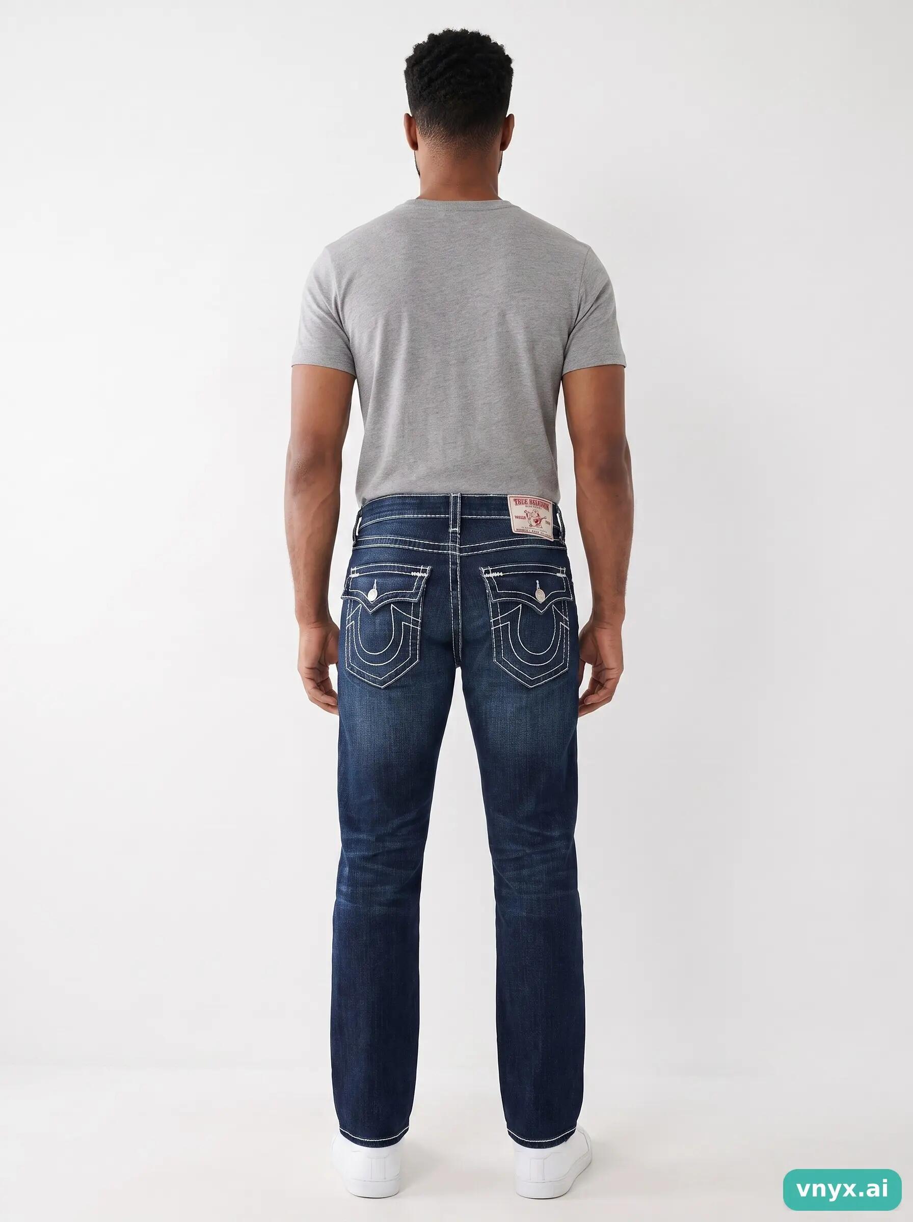 Second Life - Vintage True Religion Dark Blue Jeans Men 26 4/5