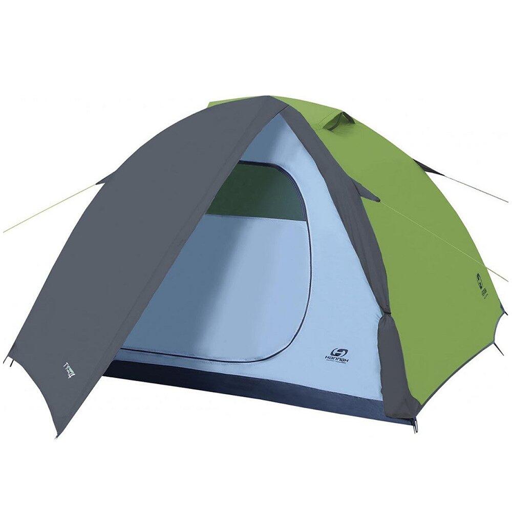 Hannah - Tente Hannah Tycoon 4 – 3-4 Pers, 290x220 Cm, Polyester Vert/gris, Auvent - Tente - Gris|vert - 4 Places - Decathlon