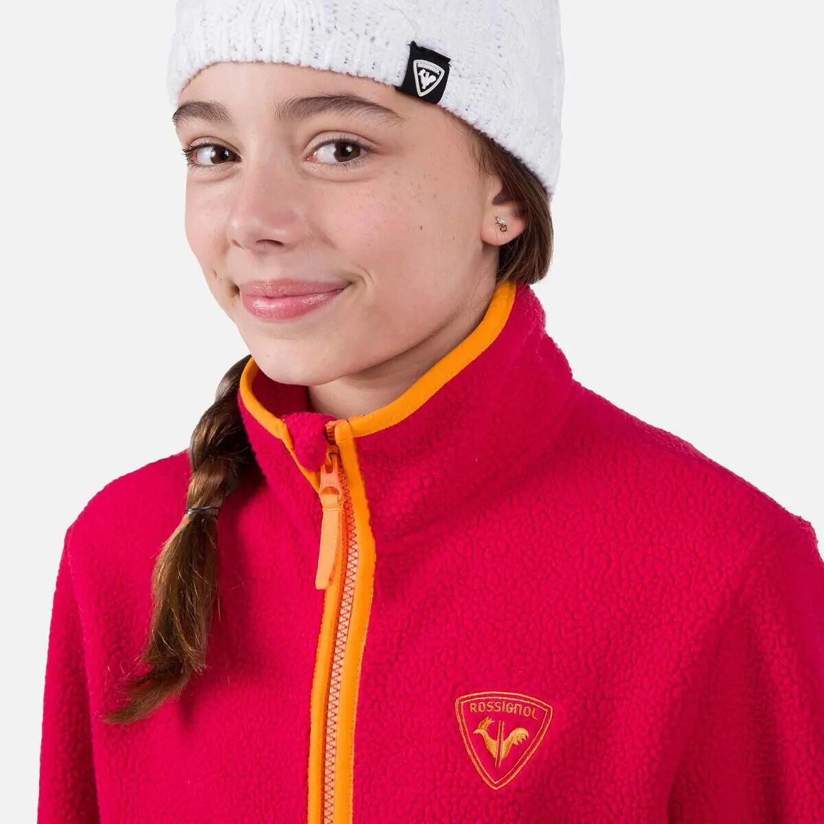 Rossignol Jr Alltrack FZ kinder fleece vest roze 3/6
