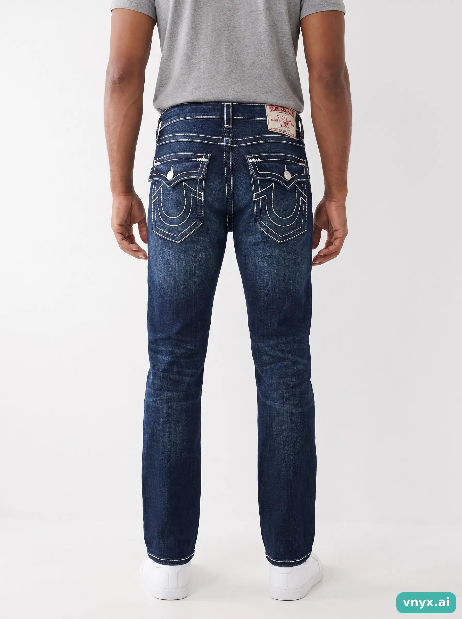 Second Life - Vintage True Religion Dark Blue Jeans Men 26 2/5