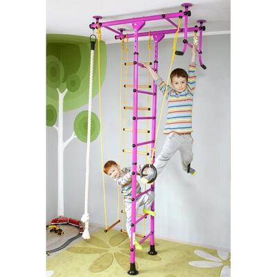 Sprossenwand für Kinderzimmer M1 aufbau ohne bohren Klettergerüst Kindersport