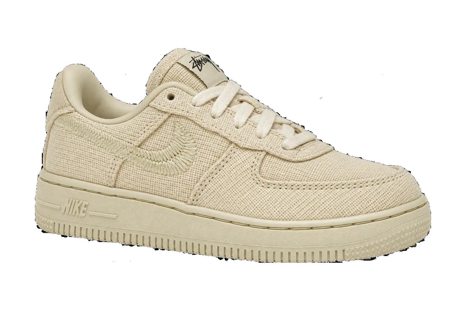 Scarpe basse bambini Stussy x Nike Air Force 1 Low PS Fossil beige 1/1