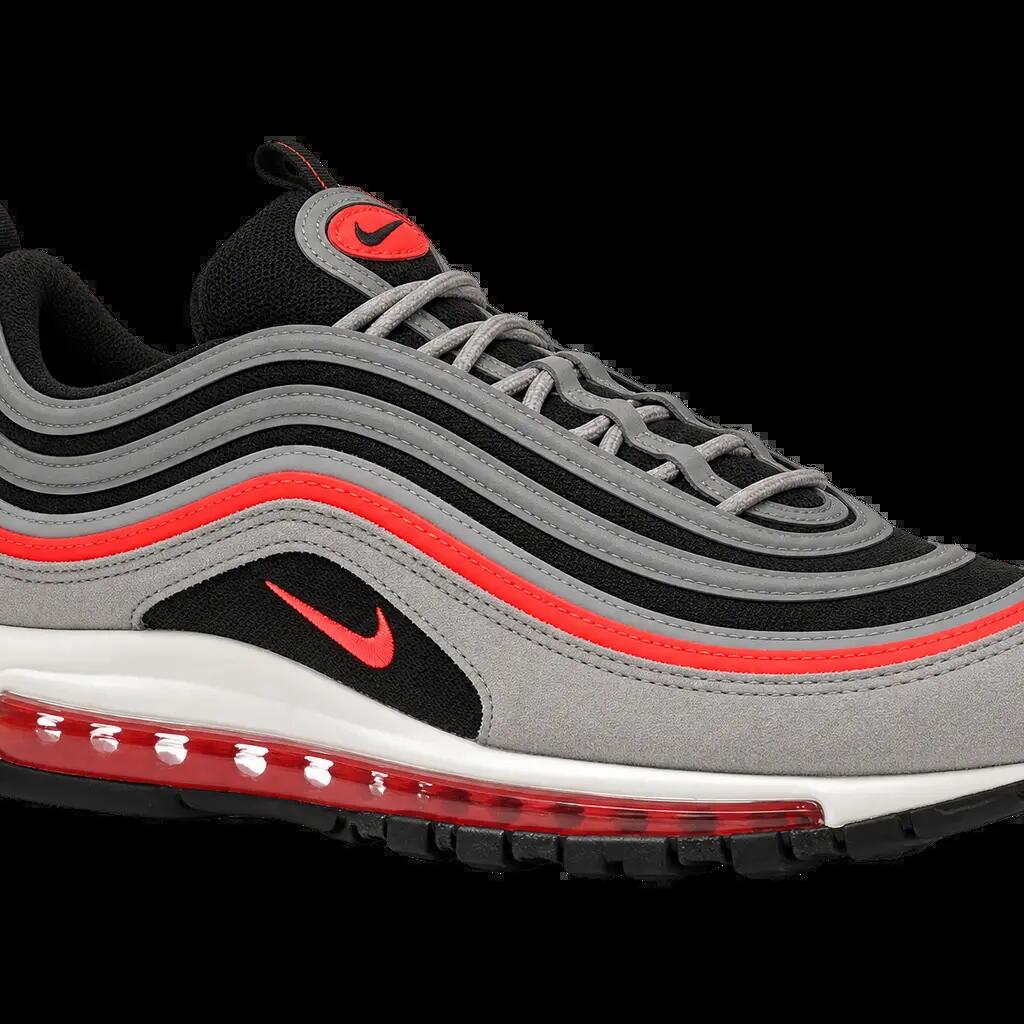 Herren - sneaker - schuhe - air max 97 - grau, radiant red