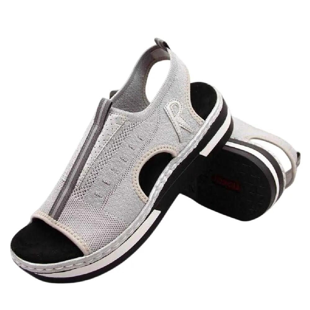 Sandali SpicchioDonna Rieker Grigio 3/6