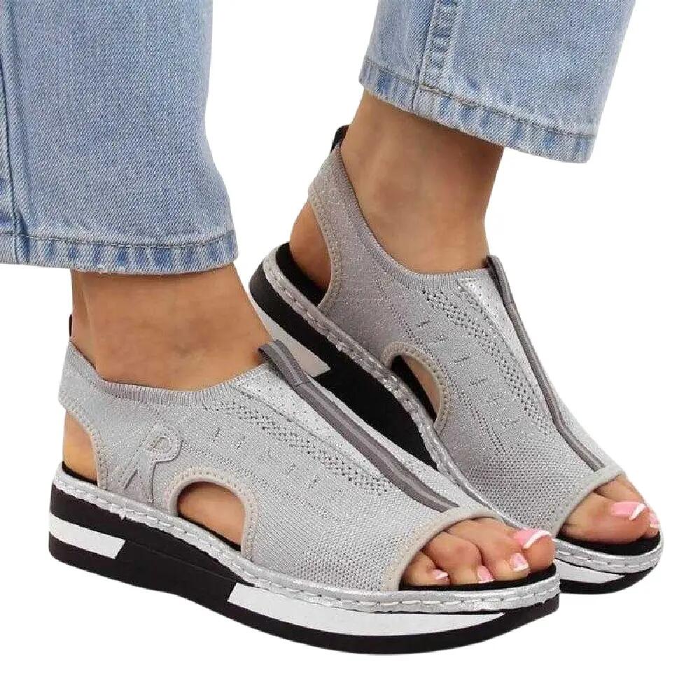 Sandali SpicchioDonna Rieker Grigio 2/6