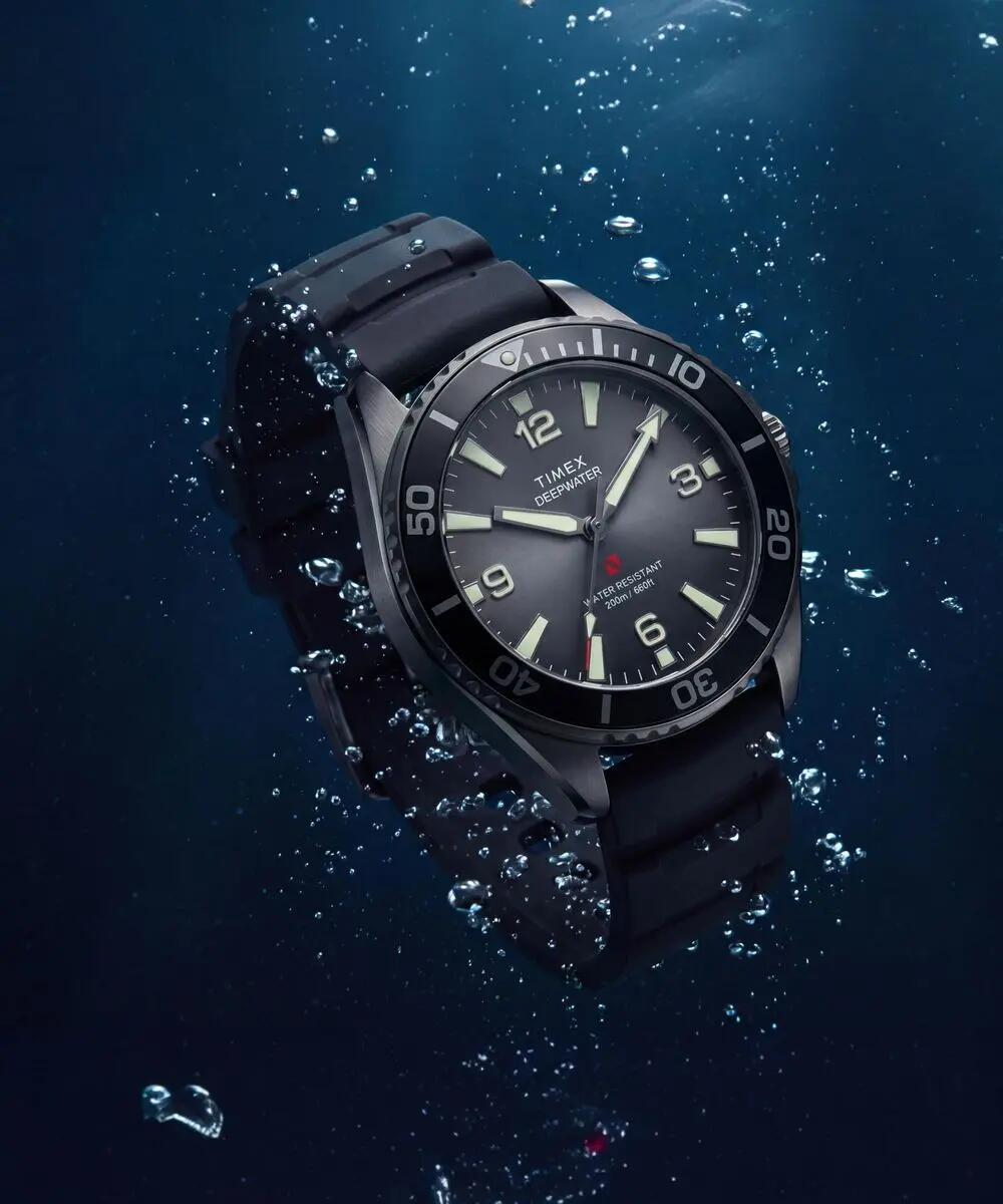 Timex Analogique Montre Noir/Noir TW3A02000 5/6