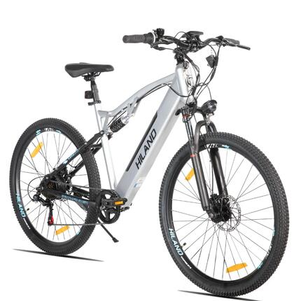 Femme Homme VTT Électrique 27,5 pouces 7 Vitesses Double Suspension Spokane