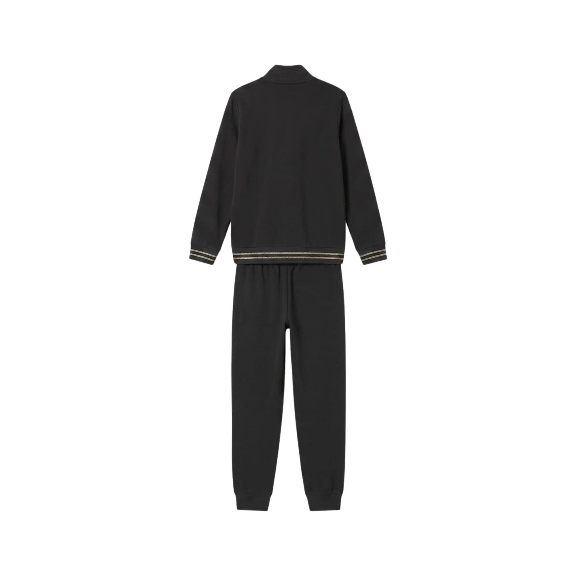 Puma - Survêtement Full Zip Fille Essential+Rhinestone Fleece, Noir 2/3