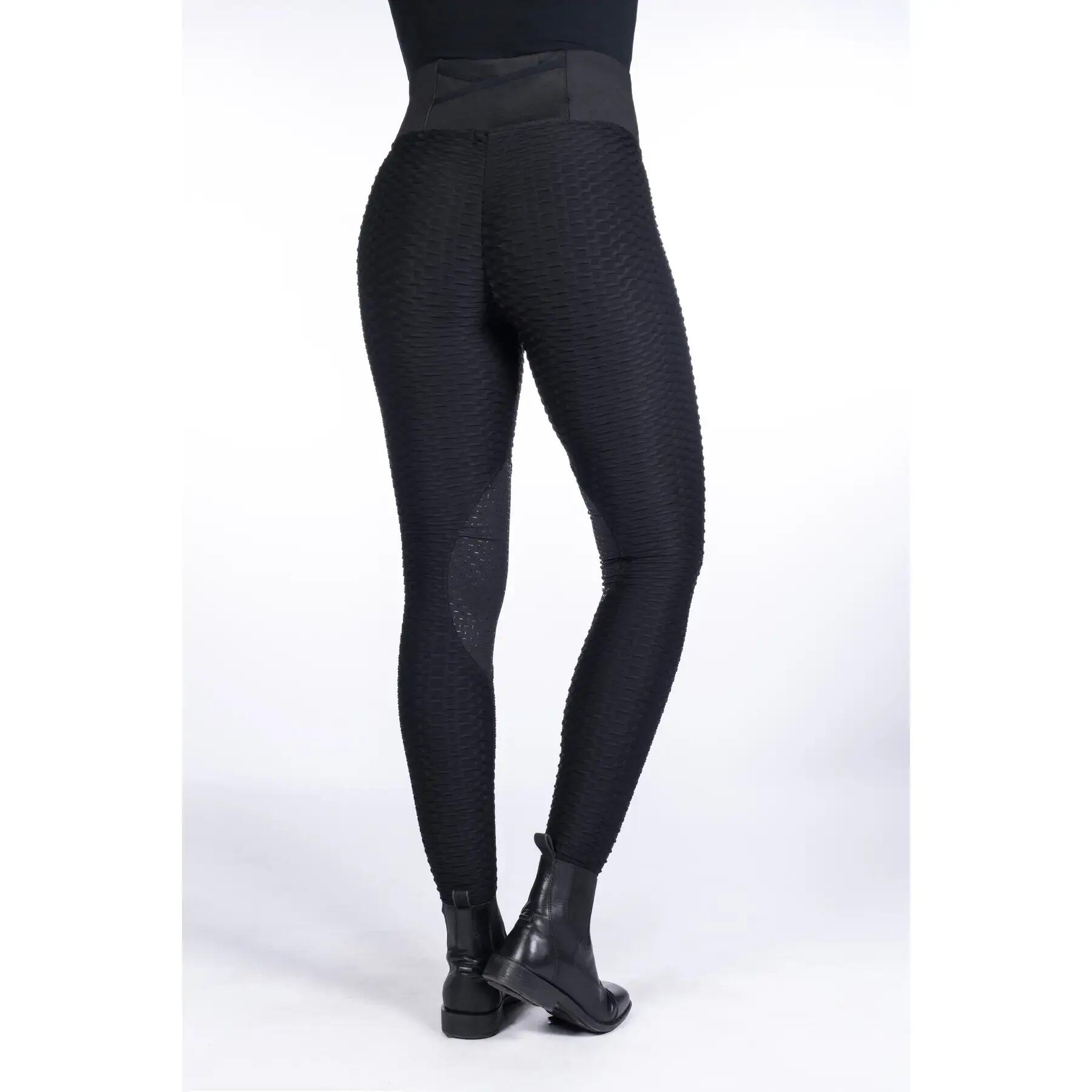 Damskie legginsy jeździeckie o średniej przyczepności HKM Selection Edinburgh Sh 2/5