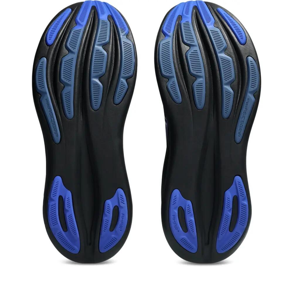 Buty do biegania po asfalcie - męskie - ASICS GEL-NIMBUS 28 - Black/Neon Blue 4/5