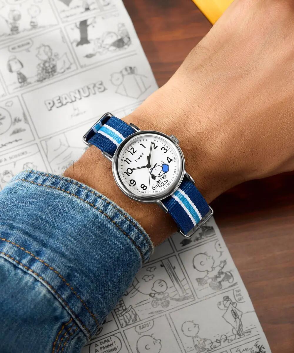 Timex Analog Uhr Blau/weiß TW2Y50600 6/6