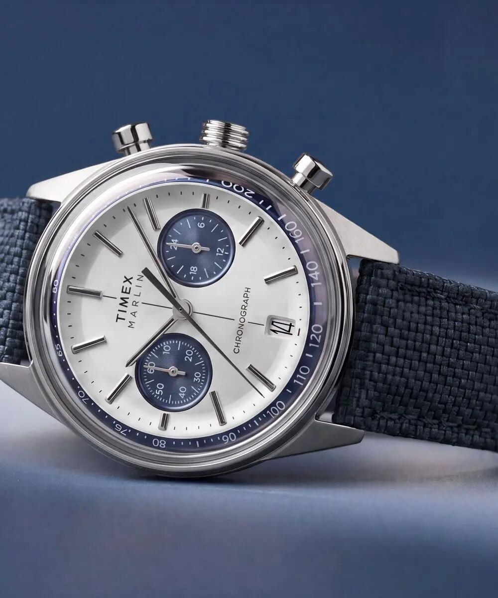Timex Chronographe Montre Bleu/Argent TW2Y89900 6/6